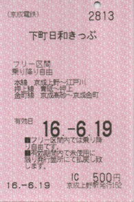 下町日和きっぷ